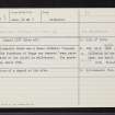 Millden, Chapel, NJ91NE 8, Ordnance Survey index card, Recto