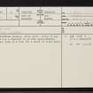 Corby Loch, NJ91SW 15, Ordnance Survey index card, page number 1, Recto
