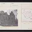 Castle Of Esslemont, NJ92NW 1, Ordnance Survey index card, page number 2, Verso