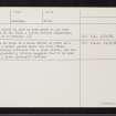 Ellon, NJ93SE 8, Ordnance Survey index card, page number 2, Verso