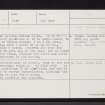 Auchmachar Clump, NJ94NE 10, Ordnance Survey index card, Recto