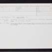 Howford Farm, NJ95SE 24, Ordnance Survey index card, Recto