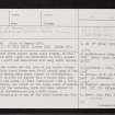 Cairns Of Memsie, NJ96SE 1, Ordnance Survey index card, page number 1, Recto