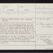 Tyrie Mains, NJ96SW 9, Ordnance Survey index card, Recto