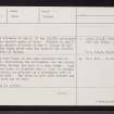 Sands Of Forvie, NK02NW 13, Ordnance Survey index card, page number 1, Recto