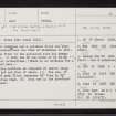 Greenbrae, NK03NE 15, Ordnance Survey index card, page number 1, Recto