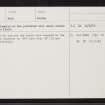 Greenbrae, NK03NE 15, Ordnance Survey index card, page number 2, Verso