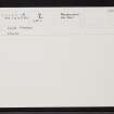 Clola Church, NK04SW 18, Ordnance Survey index card, Recto