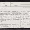 Netherton Of Logie, NK05NW 3, Ordnance Survey index card, page number 1, Recto