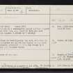 Peterhead, Cairntrodlie, NK14NW 4, Ordnance Survey index card, page number 1, Recto