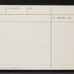 Peterhead, Cairntrodlie, NK14NW 4, Ordnance Survey index card, page number 2, Verso