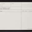 Peterhead, Windmill Brae, NK14NW 6, Ordnance Survey index card, page number 2, Recto