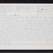 Peterhead, NK14NW 16, Ordnance Survey index card, Recto