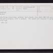 Mingulay Bay, NL58SE 14, Ordnance Survey index card, Recto