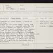 Pabbay, Dunan Ruadh, NL68NW 1, Ordnance Survey index card, page number 1, Recto