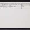Vatersay, Biruaslum, NL69NW 4, Ordnance Survey index card, Recto