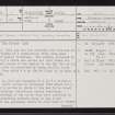 Tiree, Dun Hiader, NL93NE 1, Ordnance Survey index card, page number 1, Recto