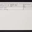Tiree, Hynish, NL93NE 6, Ordnance Survey index card, Recto