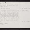 Tiree, Hynish, NL93NE 6, Ordnance Survey index card, page number 2, Verso