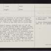 Tiree, NL94NE 5, Ordnance Survey index card, page number 1, Recto