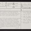 Tiree, Balevullin, NL94NE 6, Ordnance Survey index card, page number 1, Recto