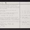 Tiree, Balevullin, NL94NE 6, Ordnance Survey index card, page number 2, Verso