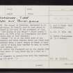 Tiree, Cornaigmore, NL94NE 9, Ordnance Survey index card, page number 1, Recto