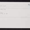 Tiree, Hough, NL94NE 20, Ordnance Survey index card, Recto