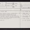 Tiree, Hough, NL94NE 23, Ordnance Survey index card, page number 1, Recto