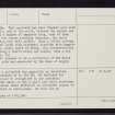 Tiree, Dun Boraige Moire, NL94NW 1, Ordnance Survey index card, page number 2, Verso