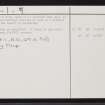 Tiree, Balinoe, NL94SE 4, Ordnance Survey index card, page number 2, Verso