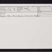 Gunna, NM05SE 2, Ordnance Survey index card, Recto