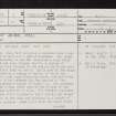 Coll, Dun Dubh, NM15NE 1, Ordnance Survey index card, page number 1, Recto
