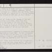 Coll, Dun Dubh, NM15NE 1, Ordnance Survey index card, page number 2, Verso