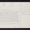 Coll, Dun Beic, NM15NE 5, Ordnance Survey index card, page number 1, Recto