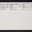 Coll, Totronald, NM15NE 10, Ordnance Survey index card, Recto