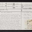 Coll, Totamore, NM15NE 21, Ordnance Survey index card, page number 1, Recto