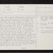 Coll, Traigh Feall, NM15SW 7, Ordnance Survey index card, page number 1, Recto
