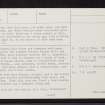 Coll, Traigh Feall, NM15SW 7, Ordnance Survey index card, page number 2, Verso
