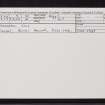 Coll, Crossapol, NM15SW 9, Ordnance Survey index card, Recto