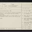 Iona, St Matthew's Cross, NM22SE 4.6, Ordnance Survey index card, Recto