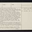 Iona, Cladh An Diseart, NM22SE 7, Ordnance Survey index card, page number 2, Verso