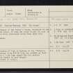 Iona, Tigh-An-Easbuig, NM22SE 8, Ordnance Survey index card, Recto