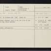 Iona, Na Crossan Mor, NM22SE 9, Ordnance Survey index card, Recto