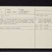 Iona, Clachanach, NM22SE 28, Ordnance Survey index card, Recto