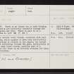 Coll, Loch Urbhaig, NM25NW 17, Ordnance Survey index card, Recto