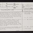 Coll, Dun Dulorichan, NM26SE 7, Ordnance Survey index card, page number 1, Recto