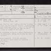 Mull, Taoslin, NM32SE 1, Ordnance Survey index card, page number 1, Recto