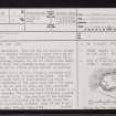 Mull, Torr A' Chaisteil, NM32SW 3, Ordnance Survey index card, page number 1, Recto