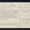 Mull, Catchean, NM32SW 5, Ordnance Survey index card, page number 1, Recto